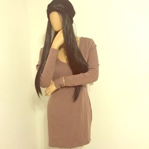 Mauve Tobi open back dress
